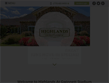 Tablet Screenshot of highlandsatgwinnettstadium.com